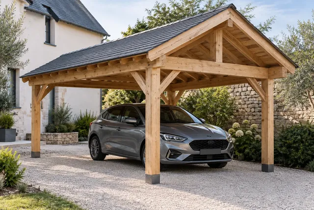 Illustration : Abri, carport, préau